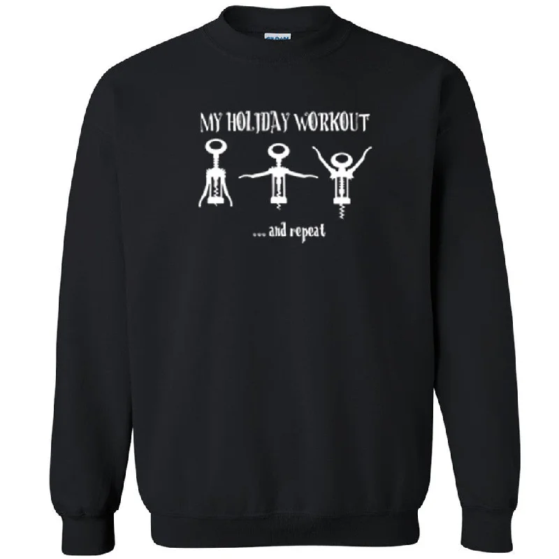 Zexpa Apparelâ„¢ My Holiday Workout Corkscrew Unisex Crewneck Funny Christmas Sweatshirt Graphic Hoodie Design Print Zexpa Apparelâ„¢ My Holiday Workout Corkscrew Unisex Crewneck Funny Christmas Sweatshirt Graphic Hoodie Design Print