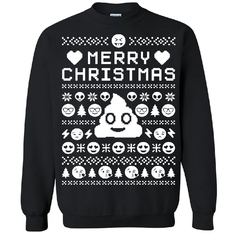 Zexpa Apparelâ„¢ Merry Christmas Pile Of Poo Unisex Crewneck Funny Ugly Christmas Sweatshirt Hoodie with Ribbed Cuffs Snug Fit Comfort Zexpa Apparelâ„¢ Merry Christmas Pile Of Poo Unisex Crewneck Funny Ugly Christmas Sweatshirt Hoodie with Ribbed Cuffs Snug Fit Comfort
