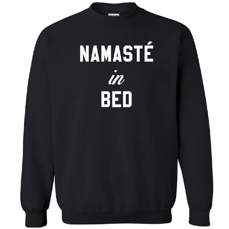 Zexpa Apparelâ„¢ Namaste In Bed Cool Unisex Crewneck Cool Yoga Class Healthy Life Sweatshirt Oversized Hoodie Comfort Casual Zexpa Apparelâ„¢ Namaste In Bed Cool Unisex Crewneck Cool Yoga Class Healthy Life Sweatshirt Oversized Hoodie Comfort Casual