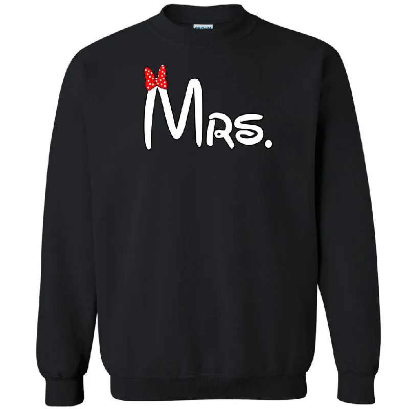 Zexpa Apparelâ„¢ Mrs. Cartoon Font Unisex Crewneck Couple Matching Valentines Day Sweatshirt Hoodie with Strings Custom Fit Adjustable Zexpa Apparelâ„¢ Mrs. Cartoon Font Unisex Crewneck Couple Matching Valentines Day Sweatshirt Hoodie with Strings Custom Fit Adjustable