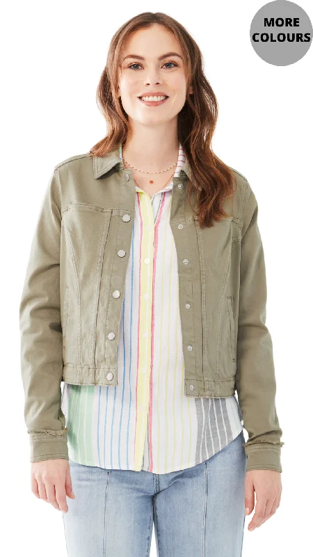 Euro Twill Cropped Jacket. Style FD1449511 Ribbed Jacket Pleated Jacket Ruffled Jacket Euro Twill Cropped Jacket. Style FD1449511 Ribbed Jacket Pleated Jacket Ruffled Jacket