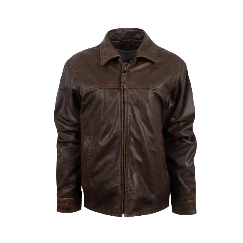 STS Ranchwear Womens Rifleman Vintage Brown Leather Leather Jacket Welt Pockets Slit Pockets Flap Pockets STS Ranchwear Womens Rifleman Vintage Brown Leather Leather Jacket Welt Pockets Slit Pockets Flap Pockets