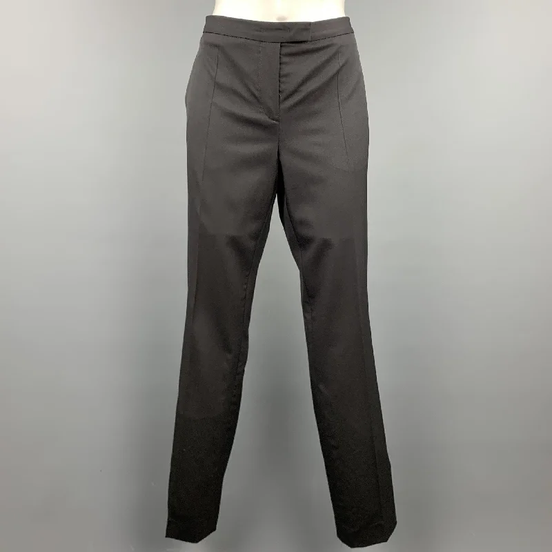 JIL SANDER Size 6 Slate Virgin Wool Straight Leg Dress Pants High-Waist Jogger Pants JIL SANDER Size 6 Slate Virgin Wool Straight Leg Dress Pants High-Waist Jogger Pants
